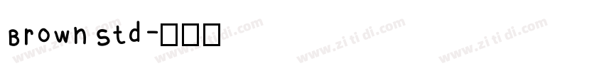 Brown Std字体转换